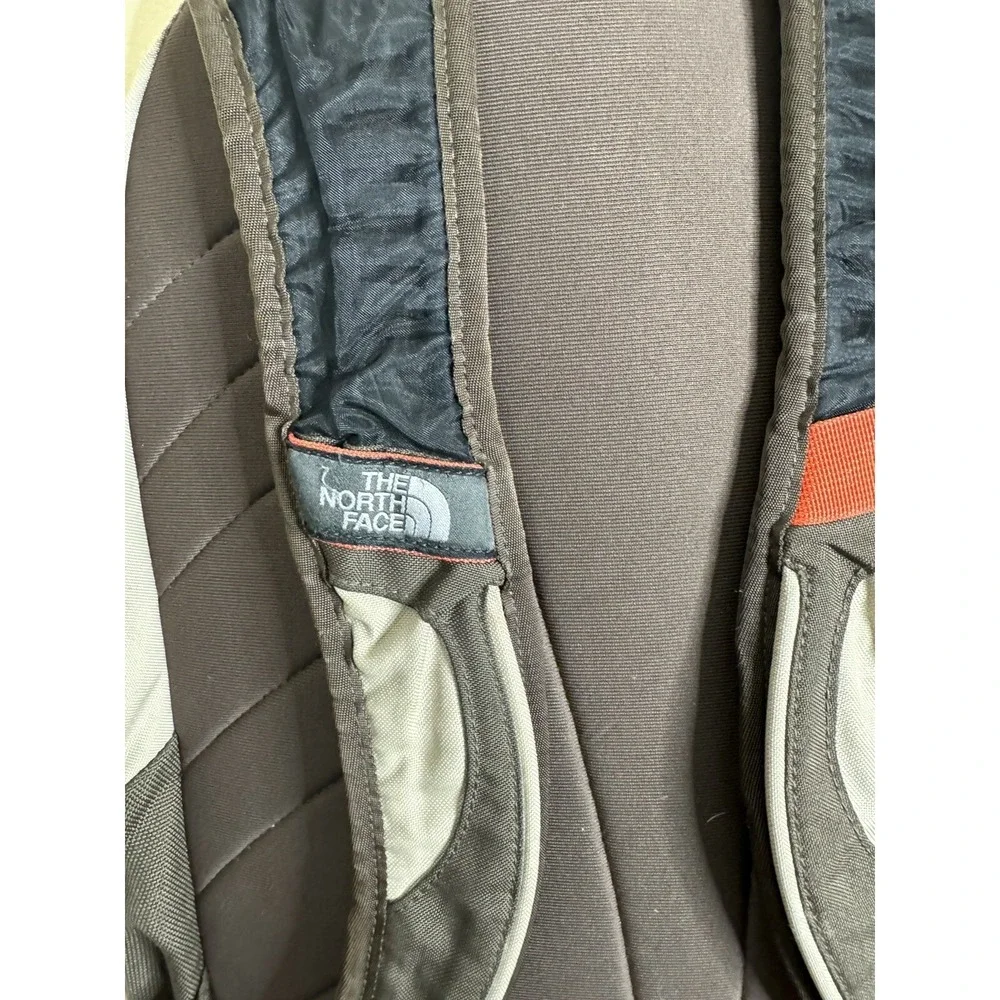 The North Face Vault Brown and Orang Vault Outdoor Hiking  Backpack